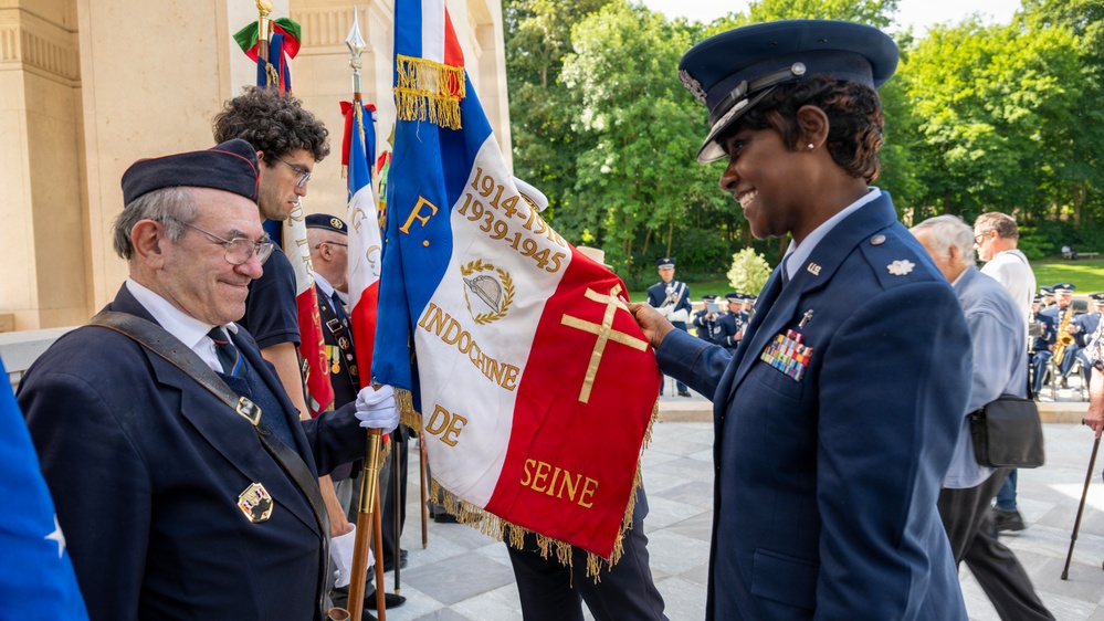 Honoring the fallen at Lafayette Escadrille Cemetery