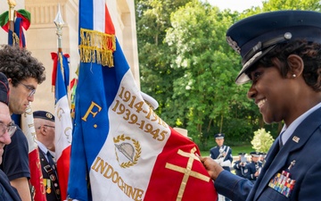 Honoring the fallen at Lafayette Escadrille Cemetery