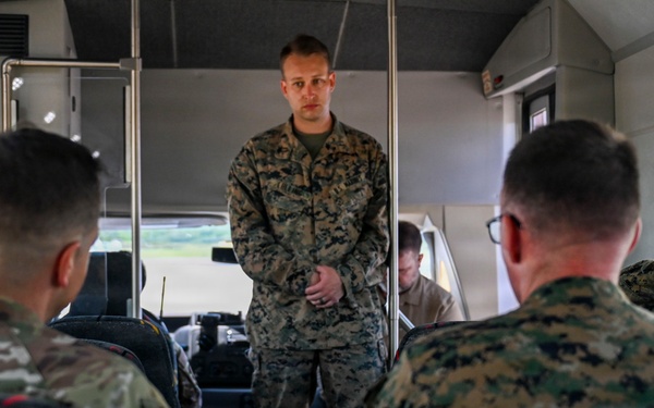 USSOUTHCOM commander  personnel in Puerto Ricovisits deployed