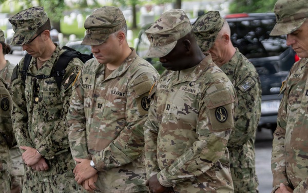 Chaplain Corps honors the fallen on Chaplains Hill at Arlington National Cemetery during ‘Flags In’