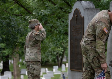 Chaplain Corps honors the fallen on Chaplains Hill at Arlington National Cemetery during ‘Flags In’