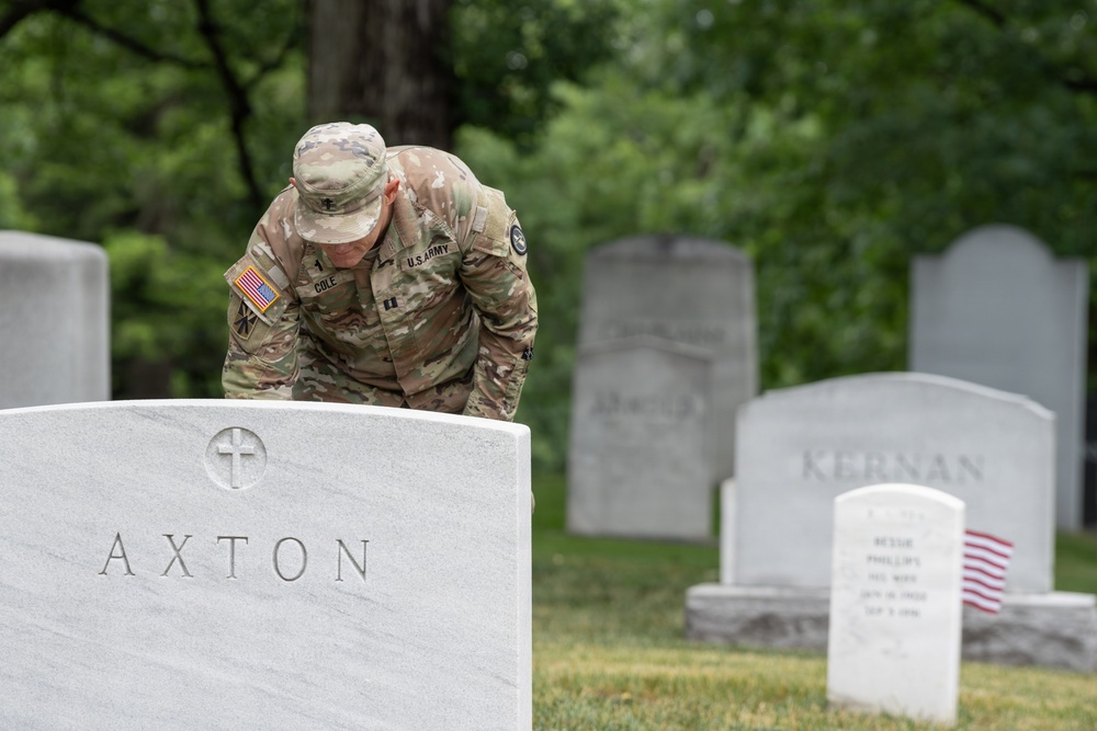 Chaplain Corps honors the fallen on Chaplains Hill at Arlington National Cemetery during ‘Flags In’