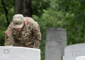 Chaplain Corps honors the fallen on Chaplains Hill at Arlington National Cemetery during ‘Flags In’