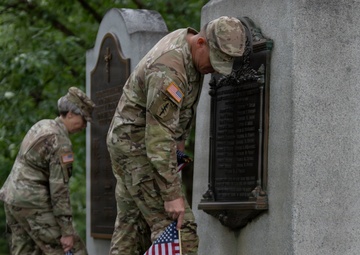 Chaplain Corps honors the fallen on Chaplains Hill at Arlington National Cemetery during ‘Flags In’