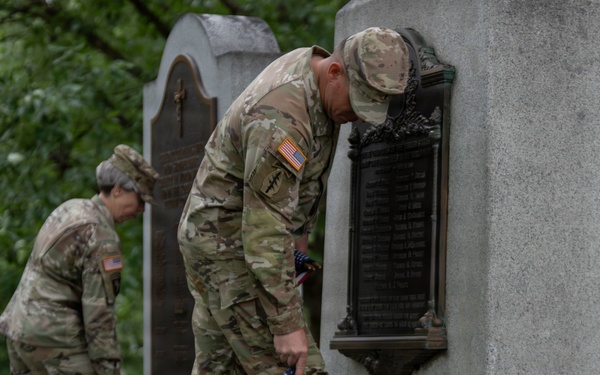 Chaplain Corps honors the fallen on Chaplains Hill at Arlington National Cemetery during ‘Flags In’