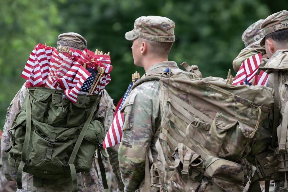 Honoring the fallen at Arlington National Cemetery during ‘Flags In’