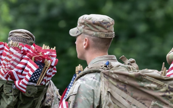 Honoring the fallen at Arlington National Cemetery during ‘Flags In’