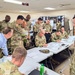 Retired U.S. Army Maj. Gen. Kurt Ryan works with the Senior Leadership of the 184th ESC during Annual Training