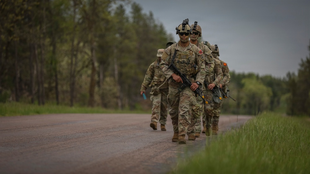 U.S. Army Reserve Soldiers Navigate to their next Exercise during the Best Squad Competition