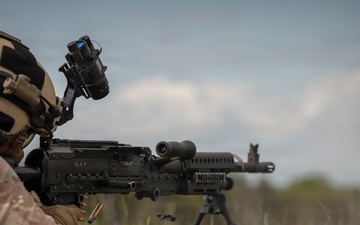 U.S. Army Reserve Soldier Engages in a Live Fire Exercise during the Best Squad Competition