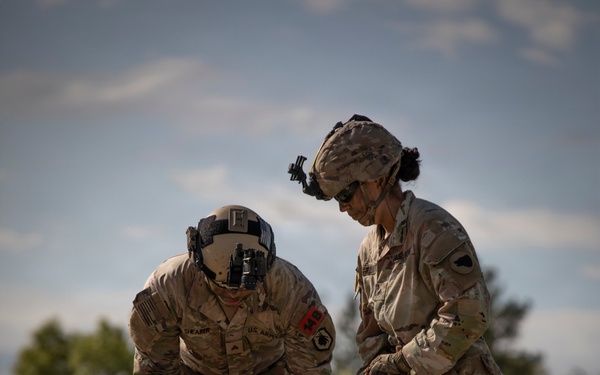 U.S. Army Reserve Soldiers Prepare for a Live Fire Range Exercise during the Best Squad Competition