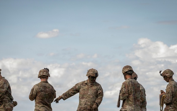 U.S. Army Reserve Soldiers Prepare for a Live Fire Range Exercise during the Best Squad Competition