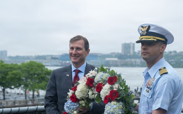 U.S. Coast Guard participates in Memorial Day ceremony aboard Intrepid Museum