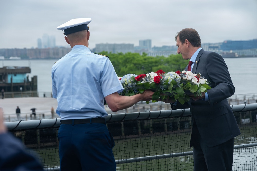 U.S. Coast Guard participates in Memorial Day ceremony aboard Intrepid Museum