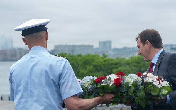 U.S. Coast Guard participates in Memorial Day ceremony aboard Intrepid Museum