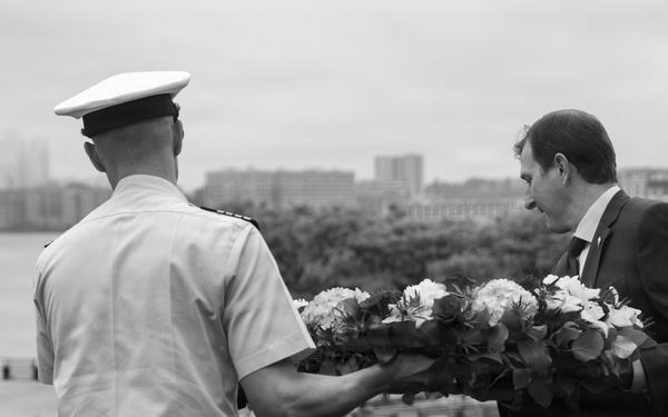 U.S. Coast Guard participates in Memorial Day ceremony aboard Intrepid Museum