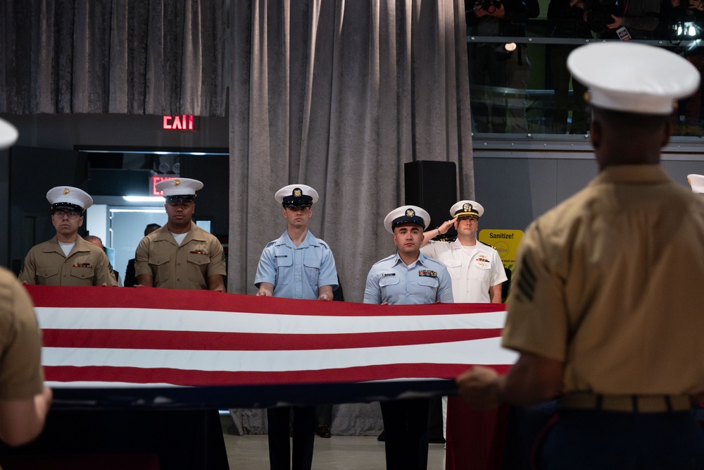 U.S. Coast Guard participates in Memorial Day ceremony aboard Intrepid Museum