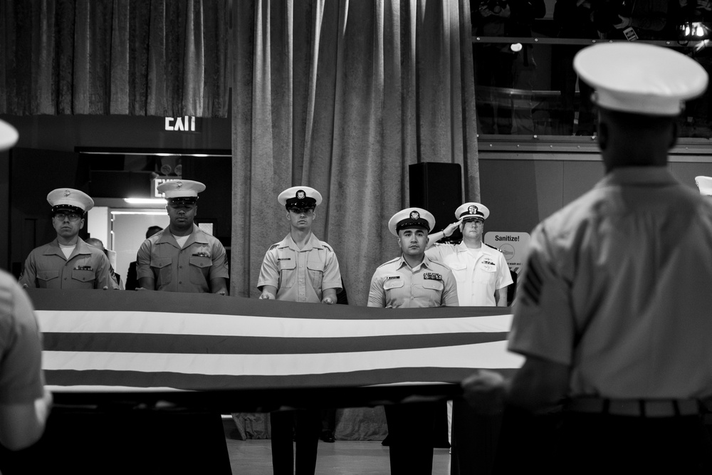 U.S. Coast Guard participates in Memorial Day ceremony aboard Intrepid Museum