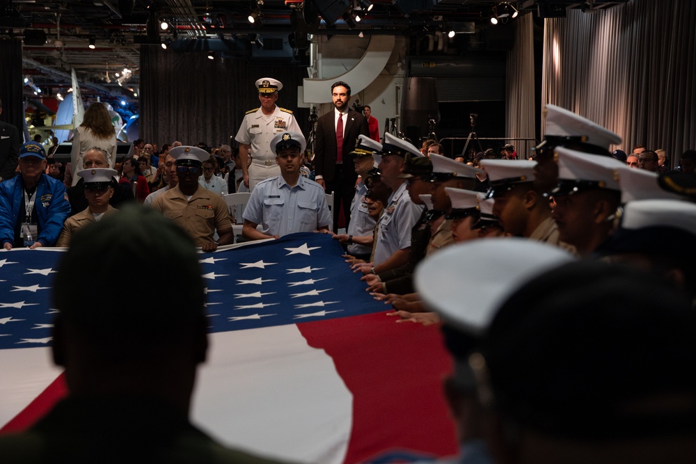 U.S. Coast Guard participates in Memorial Day ceremony aboard Intrepid Museum