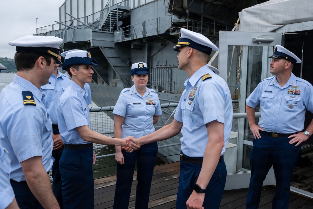 U.S. Coast Guard participates in Memorial Day ceremony aboard Intrepid Museum