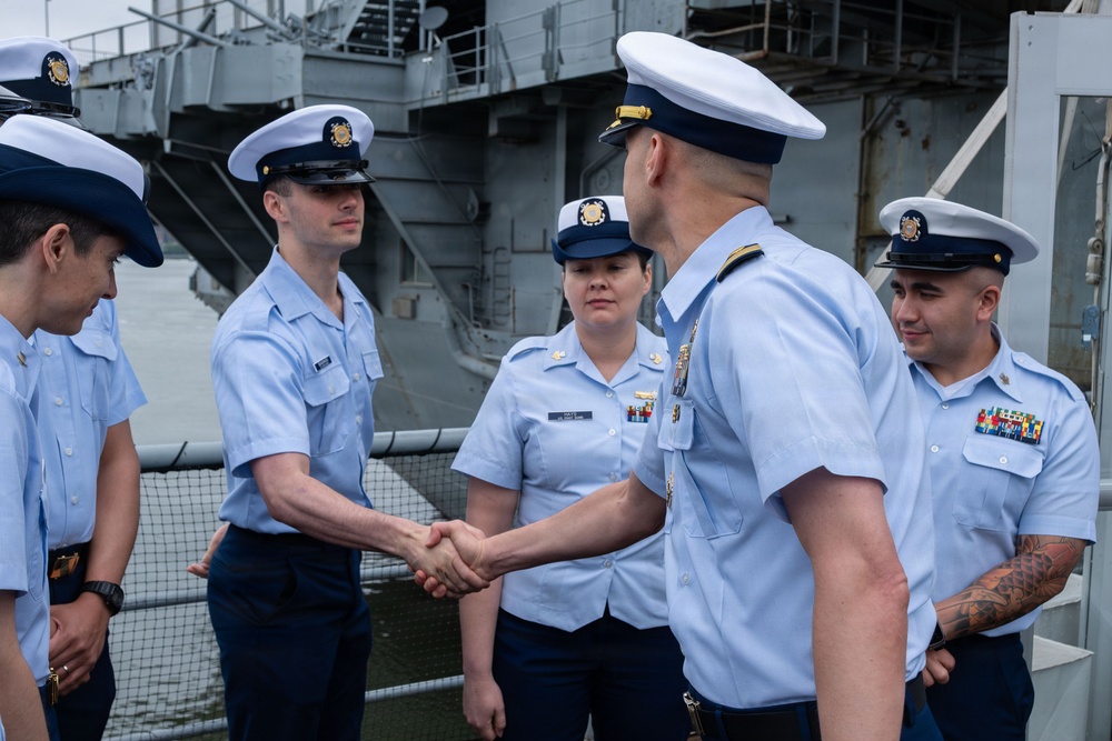 U.S. Coast Guard participates in Memorial Day ceremony aboard Intrepid Museum