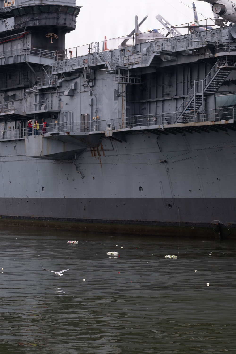 U.S. Coast Guard participates in Memorial Day ceremony aboard Intrepid Museum