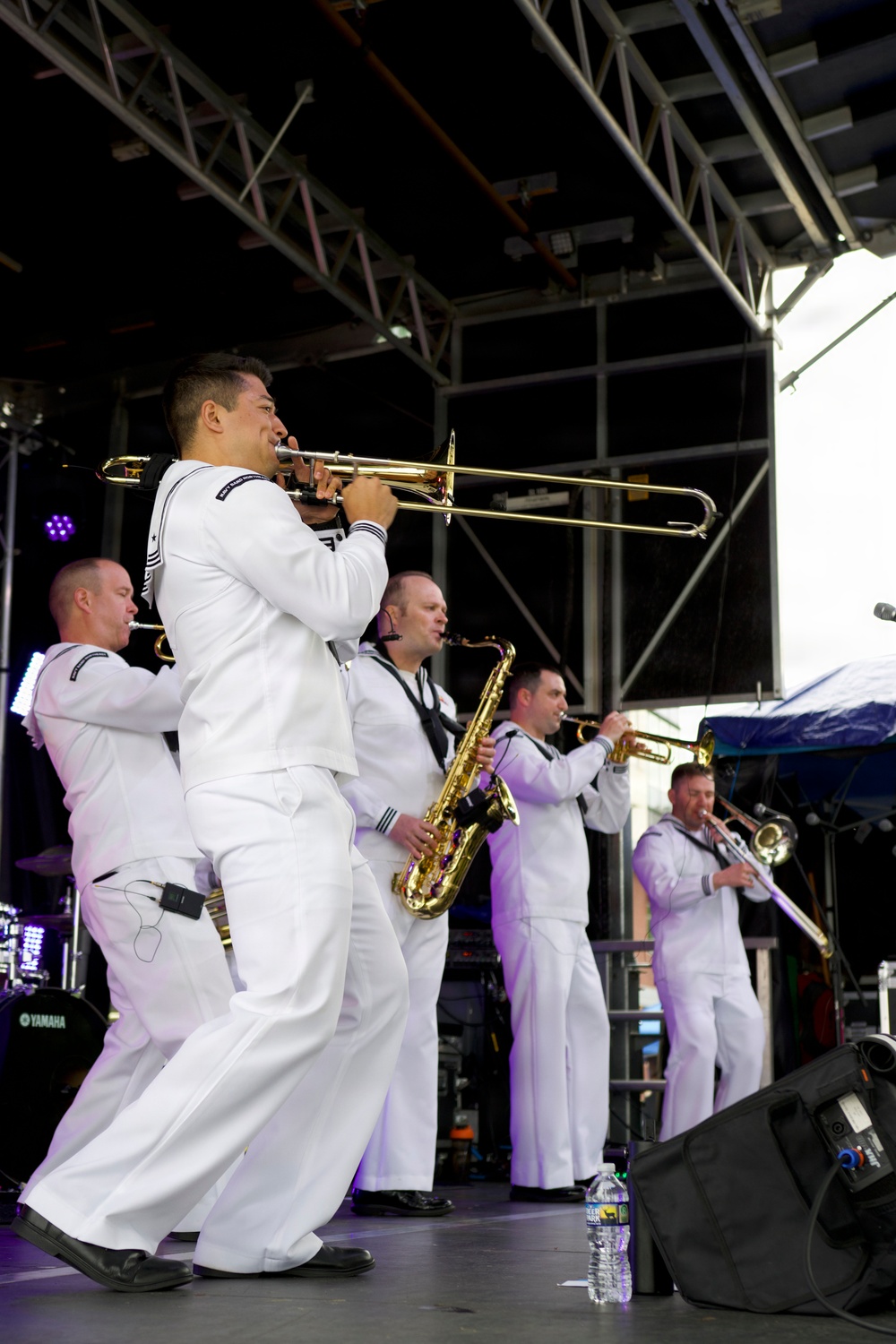 Navy Band Northeast’s Jack Tar Brass Band performs for Harrisburg Arts Fest in River From Park supporting Harrisburg Navy Week.