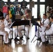 Navy Band Northeast’s Crosswinds Woodwind Quintet enjoyed performing for members of the community at the West Shore Farmers Market during Harrisburg Navy Week and sharing a variety of classical and patriotic selections.
