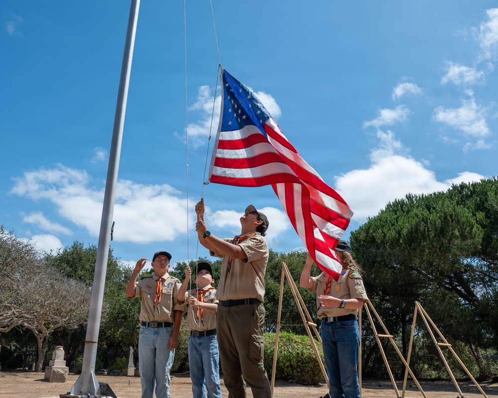 Memorial Day ceremony at Pine Grove Cemetery, Orcutt
