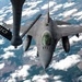 KC-135 refuels F-16