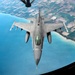 KC-135 refuels F-16