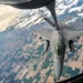 KC-135 refuels F-16