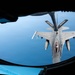 KC-135 refuels F-16