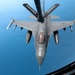 KC-135 refuels F-16