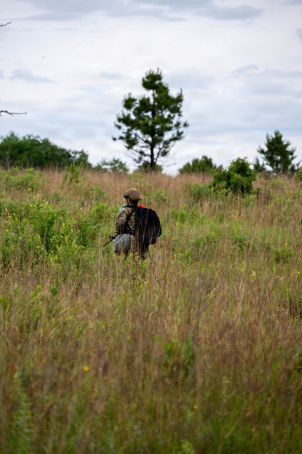 Air National Guard Emergency Management students complete land navigation training conducted by the 188th Wing at Fort Chaffee
