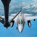 KC-135 refuels F-16