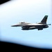 KC-135 refuels F-16