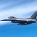 KC-135 refuels F-16