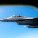 KC-135 refuels F-16