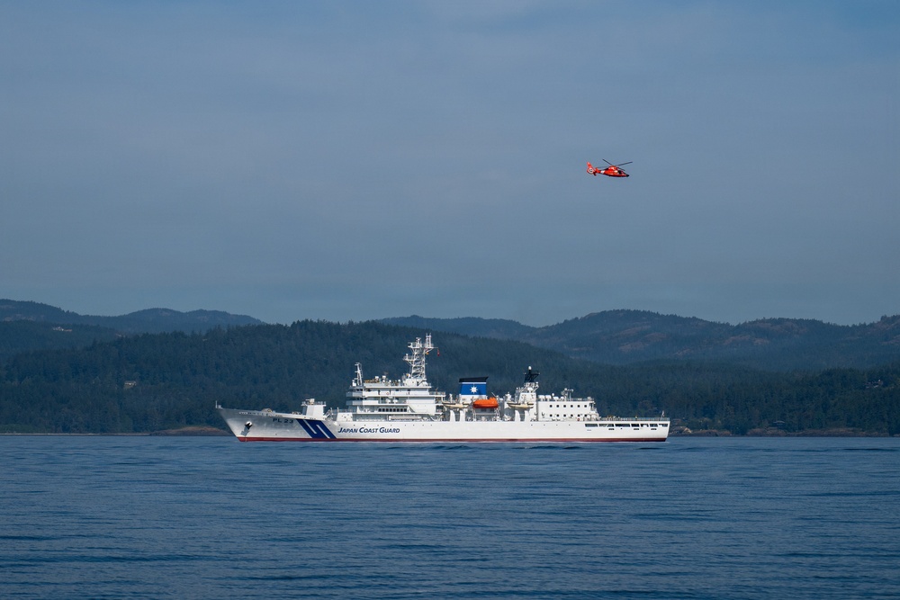 U.S., Canadian, and Japanese Coast Guards complete joint search and rescue exercise in Strait of Juan de Fuca