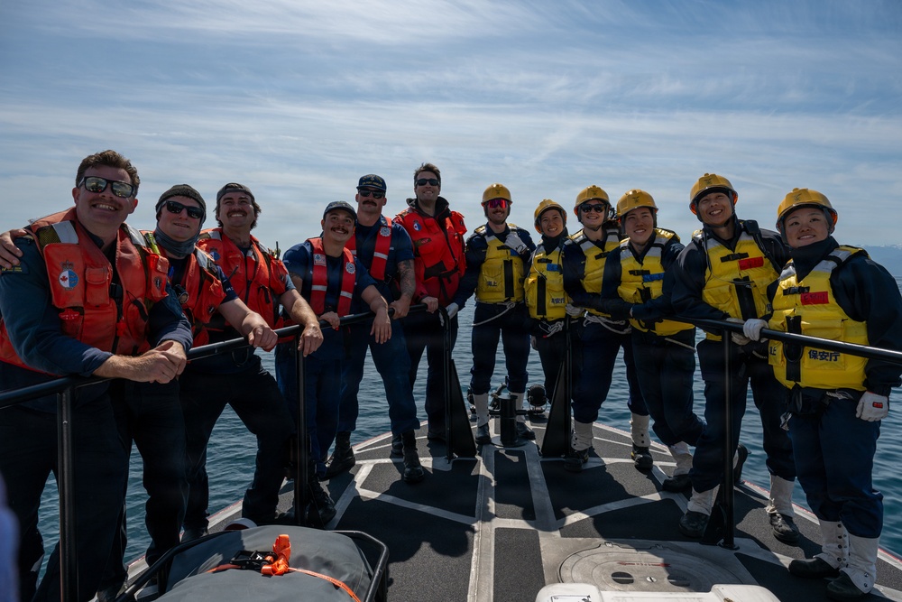 U.S., Canadian, and Japanese Coast Guards complete joint search and rescue exercise in Strait of Juan de Fuca