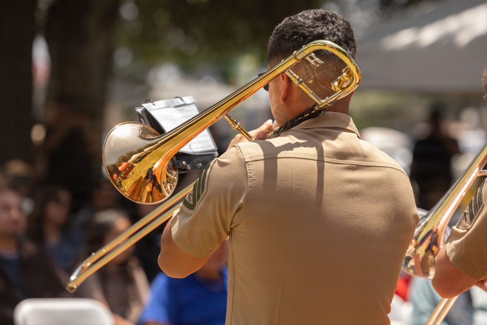 3rd MAW Band plays at Mission Hills Veteran Resource Fair