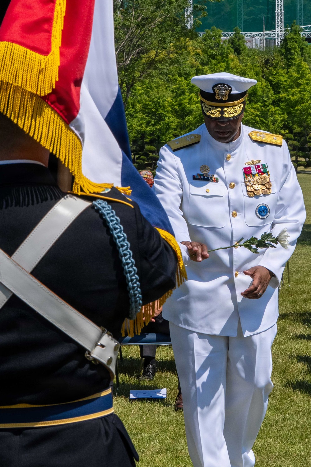 South Korean and U.S. Military Officials Honor Dutch Veteran at Memorial Ceremony