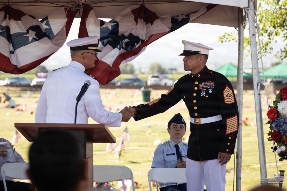 SMMC Ruiz visits Buckeye for Memorial Day agenda