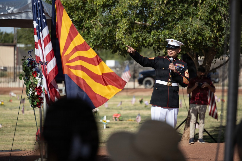 SMMC Ruiz visits Buckeye for Memorial Day agenda