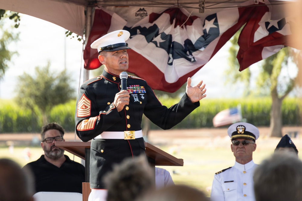 SMMC Ruiz visits Buckeye for Memorial Day agenda
