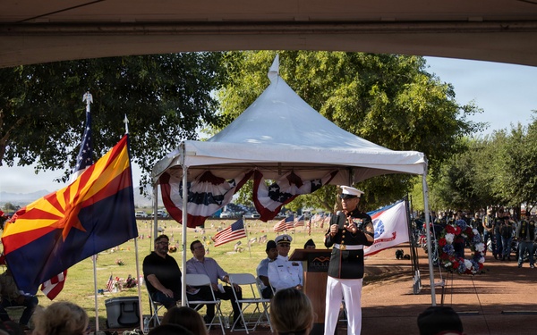 SMMC Ruiz visits Buckeye for Memorial Day agenda