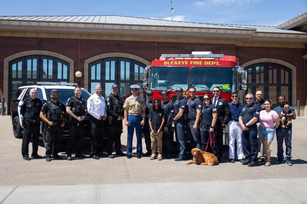 SMMC Ruiz visits Buckeye for Memorial Day agenda