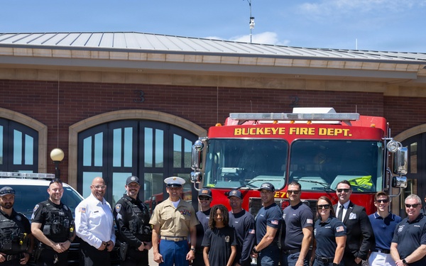 SMMC Ruiz visits Buckeye for Memorial Day agenda
