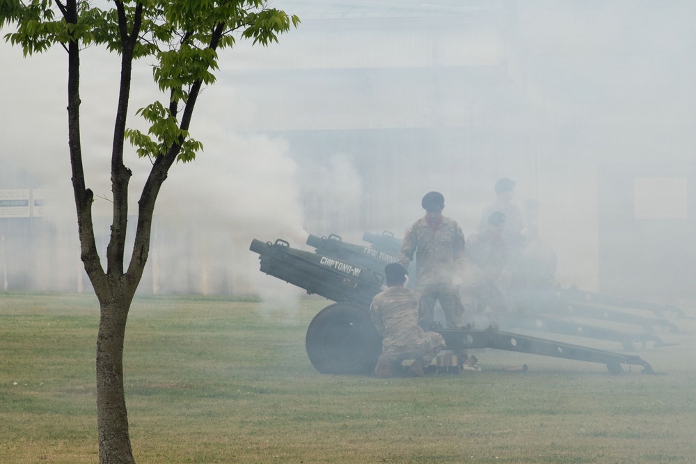 Memorial Day Ceremony and 21-Gun Salute held on Camp Humphreys
